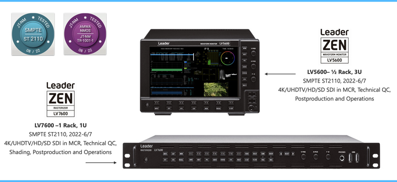 Leader Announces Version 6.5 Software for ZEN Series SDI/IP Test Instruments