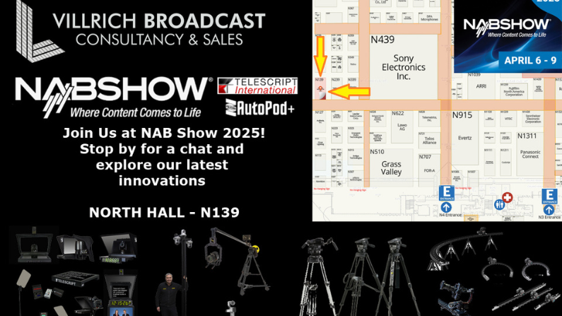 Villrich Broadcast Sets the Stage for NAB 2025 with Cutting-Edge Partnerships and Technology Demos